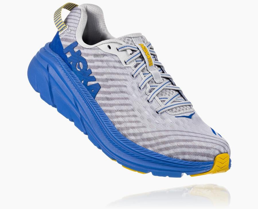 Hoka One One Rincon - Men Running Shoes - Grey/Blue,Australia EFT-403185